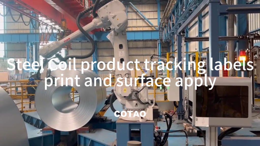 Z40A Grand Printer Applicator - Steel coil product tracking labels ...