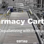 How Can Cartons Be Automatically Coded During Pharmaceutical Receiving? Robotic Depalletizing Integrated with Print-and-Apply Labeling